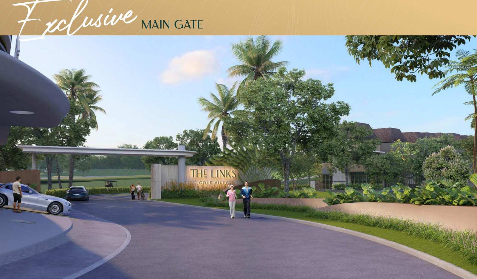 Exclusive Main Gate The Links Golf Villa - The Links Golf Villa Bali