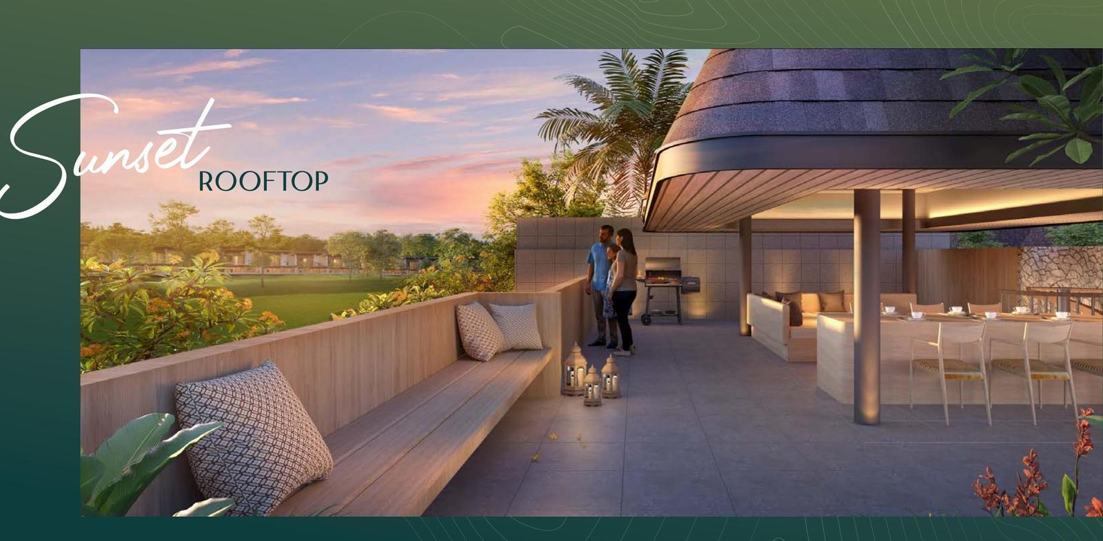 Area rooftop sunset Villa Type A